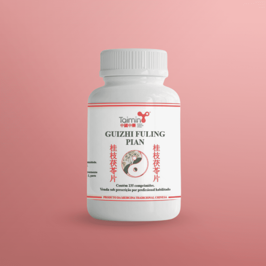 Suplemento Guizhi Fuling Pian Taimin, gui zhi fu ling wan para equilíbrio hormonal, fitoterapia chinesa, onde comprar online.