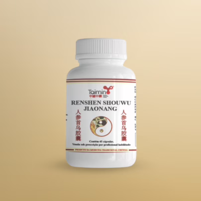 Suplemento Renshen Shouwu Jiaonang Taimin, fórmula de fitoterapia chinesa, medicina tradicional, onde comprar online em loja especializada.