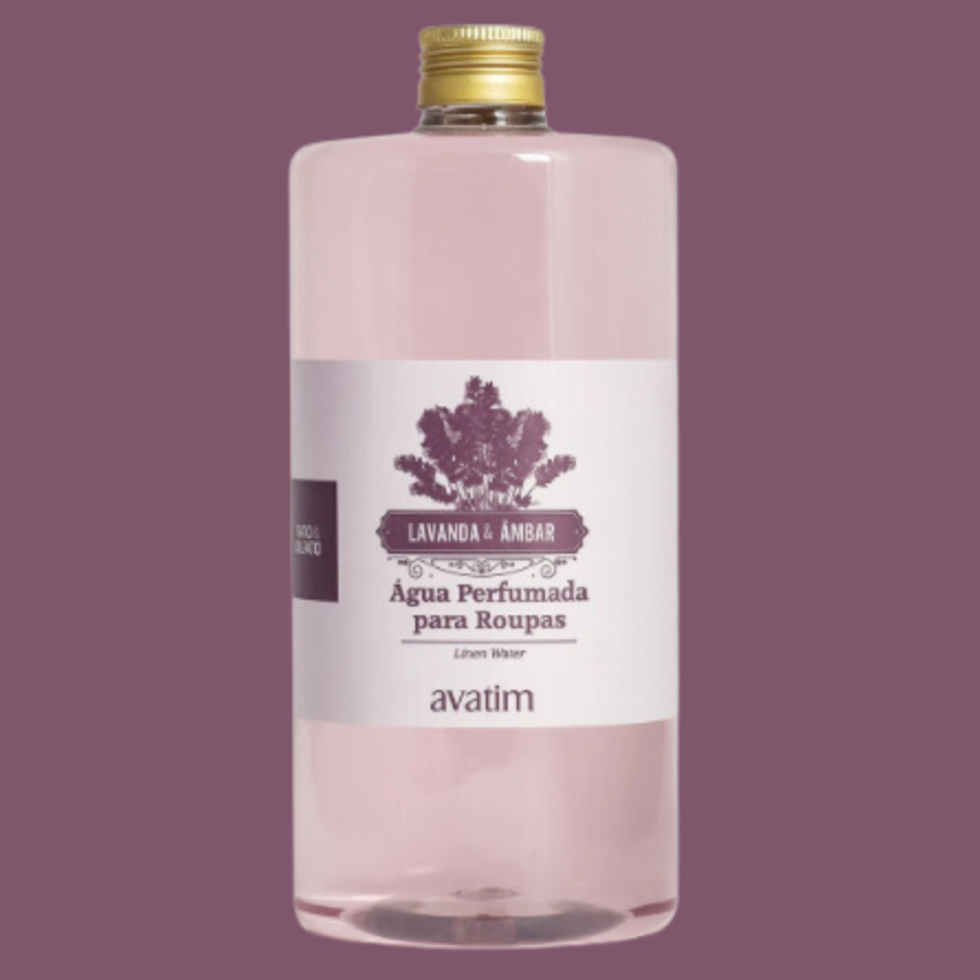 Água Perfumada para Roupas Lavanda & Âmbar 1000ml AVATIM