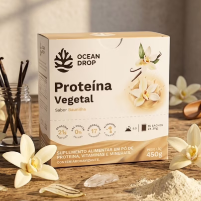 DISPLAY Proteína Vegetal OCEAN DROP Baunilha