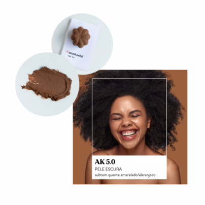 Base Solida 3 em 1 Amokarite TONALIDADE:AK 5.0 - AMOKARITE