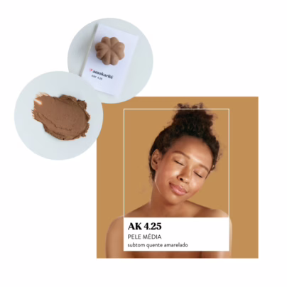 Base Solida 3 em 1 Amokarite TONALIDADE:AK 4.25 - AMOKARITE