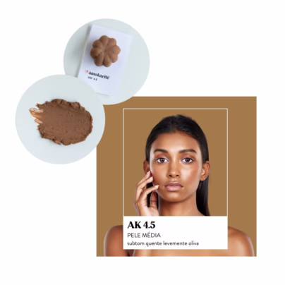 Base Solida 3 em 1 Amokarite TONALIDADE:AK 4.5 - AMOKARITE