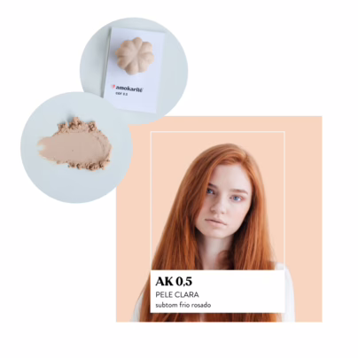 Base Solida 3 em 1 Amokarite TONALIDADE:AK 0.5 - AMOKARITE