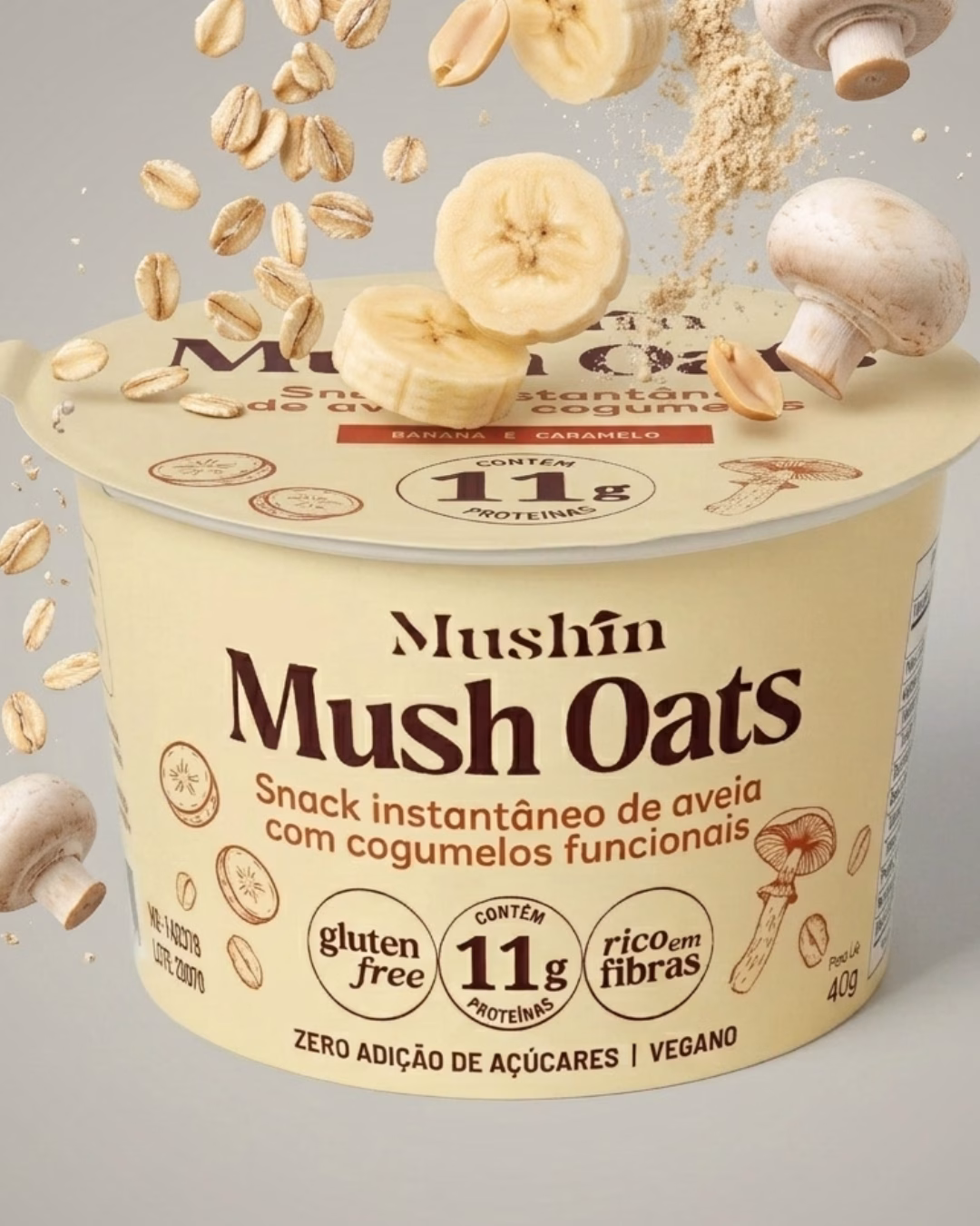 Mush Oats- Banana e caramelo