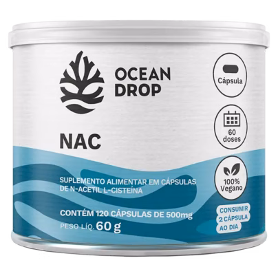 NAC 500mg Ocean Drop – 120 Cápsulas